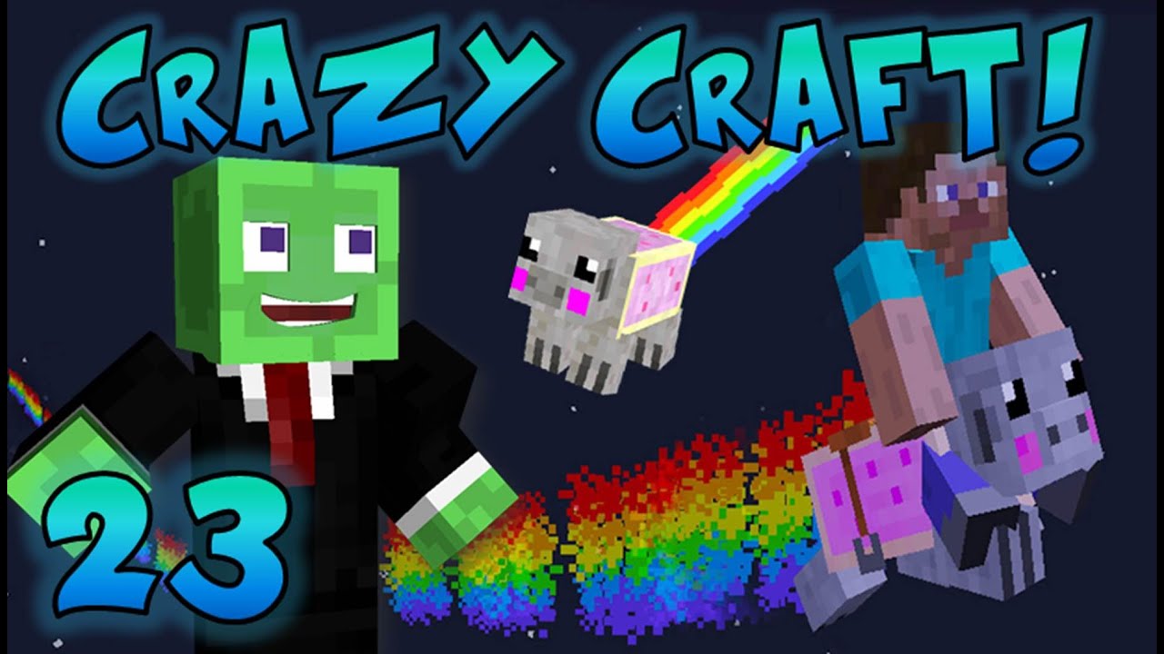 Minecraft: Crazy Craft Ep. 23 – NYAN PIG FUN!