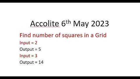 Java program to count number of Squares in a Grid/chess