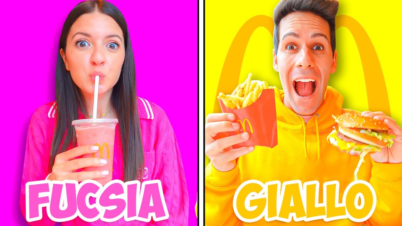 MANGIAMO SOLO CIBO DEL COLORE DELLA MAGLIETTA PER 24 ORE!👕