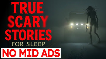 7 HOURS of TRUE Scary Stories for Sleep | 🛑 NO MID ADS | Gentle Rain Sounds | Black Screen | Vol 1