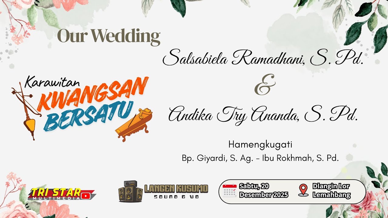 🔴LIVE  KRWT. KWANGSAN BERSATU // WEDDING SALSABIELA & ANDIKA // LANGEN KUSUMO AUDIO
