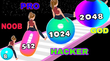 Yoga Bounce :NOOB VS PRO VS HACKER VS GOD   @playgame24dia
