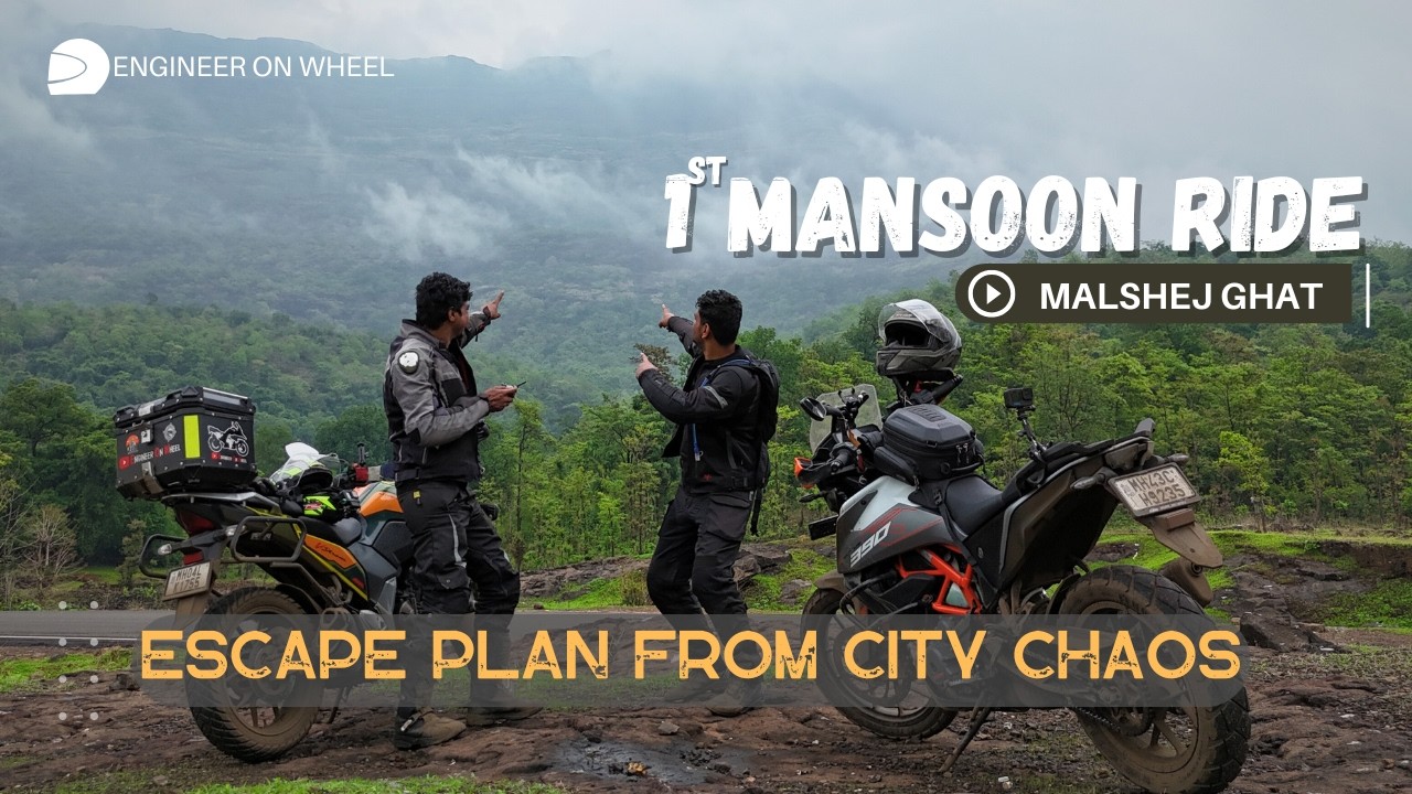 Must Needed Break From City Life | Malshej Ghat Bike Ride in Heavy Rain & Fog 🌧️🛵