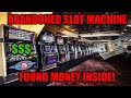 Found abandoned casino slot machine with money finding money breaking into abandoned slot machine