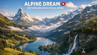 ALPINE DREAM 🇨🇭🏔️ | SWITZERLAND IN 4K FROM A DRONE