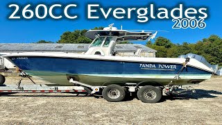 Everglades 260Cc Center Console Twin Honda Power Great Offshore Fishing Boat