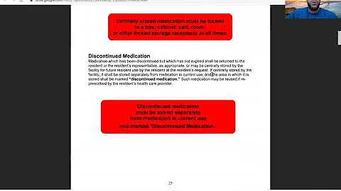 Assistance with Self Administration Medication Part 2