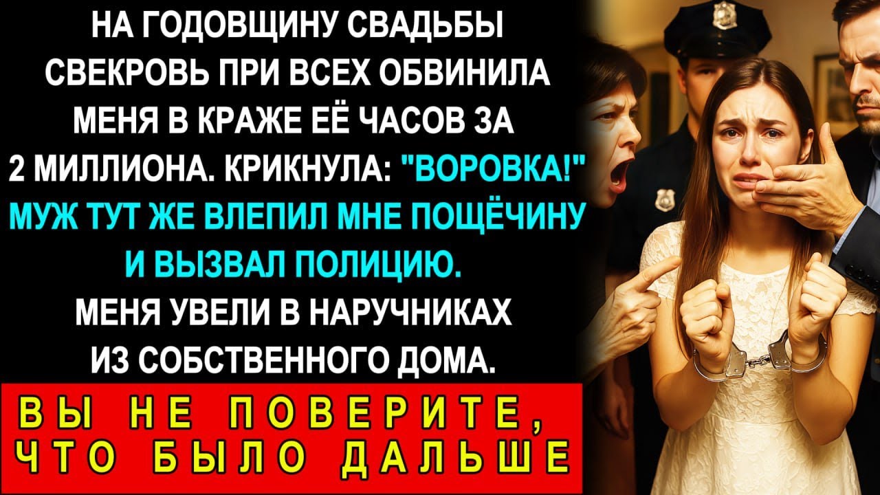 На Годовщину Свадьбы Свекровь При Всех Обвинила Меня В Краже Её Часов За 2 Миллиона Рублей