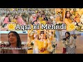 @AqsaSarwar Mehndi vlog🌼 BTS | Dholak #sabahumair #mehndi #dholak #weddingseason #brideside