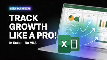Sales Dashboard Excel Tutorial: Build Charts, KPIs & Growth Metrics