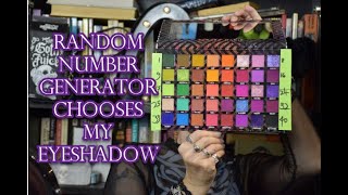 Random Number Generator chooses my eyeshadow