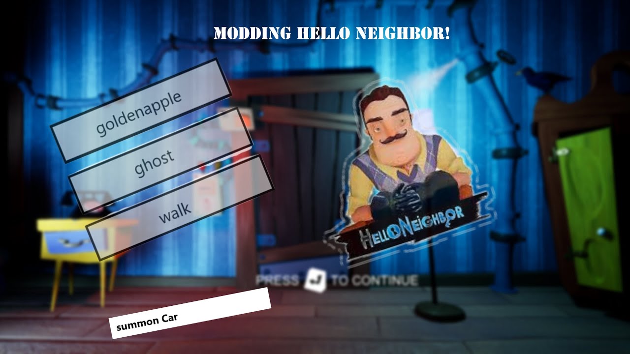MODDING HELLO NEIGHBOR TO ENABLE CONSOLE!