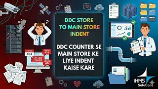 DDC store se MAIN store me INDENT kaise kare, Indent from DDC store to MAIN store