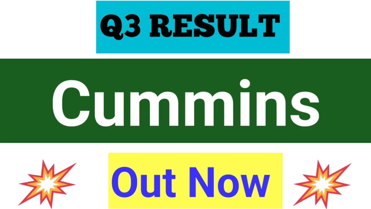 Cummins q3 2026 Results today. Cummins share latest news today. Cummins share result today 