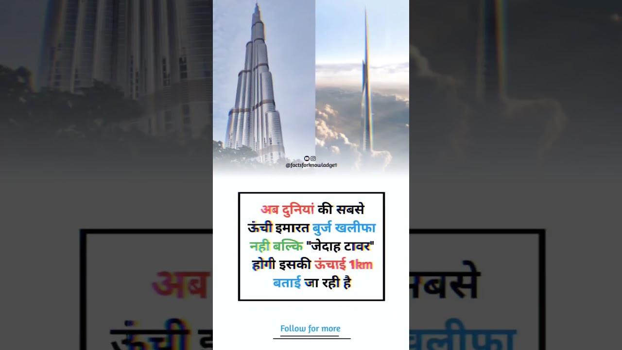 Crazy Facts About World's Tallest Building #viral video #trendingshorts #ytshorts #shorts