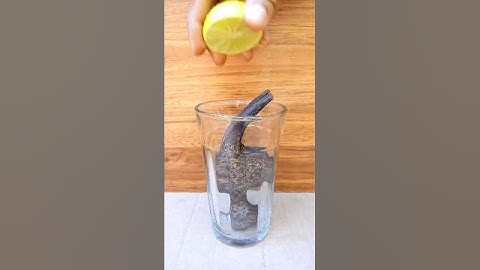 Can lemon clean this rusty hammer ? #lifehacks you won