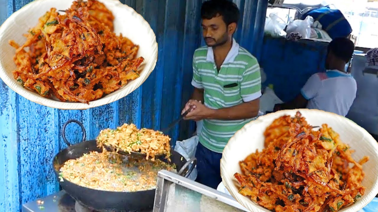 #Crispy! Onion Pakoda | Monsoon Special Street Food | الموسمية الخاصة حيدر أباد طعام الشارع  | KIKTV | KikTV Network