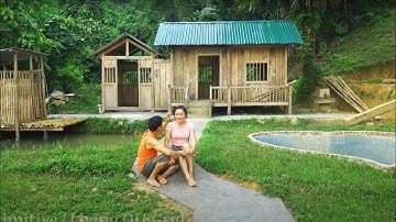 FULL VIDEO: 150 Days Building Life, Make Bamboo Bath House, How To Build Stove | Farm Life