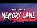 Haley joelle  memory lane lyrics