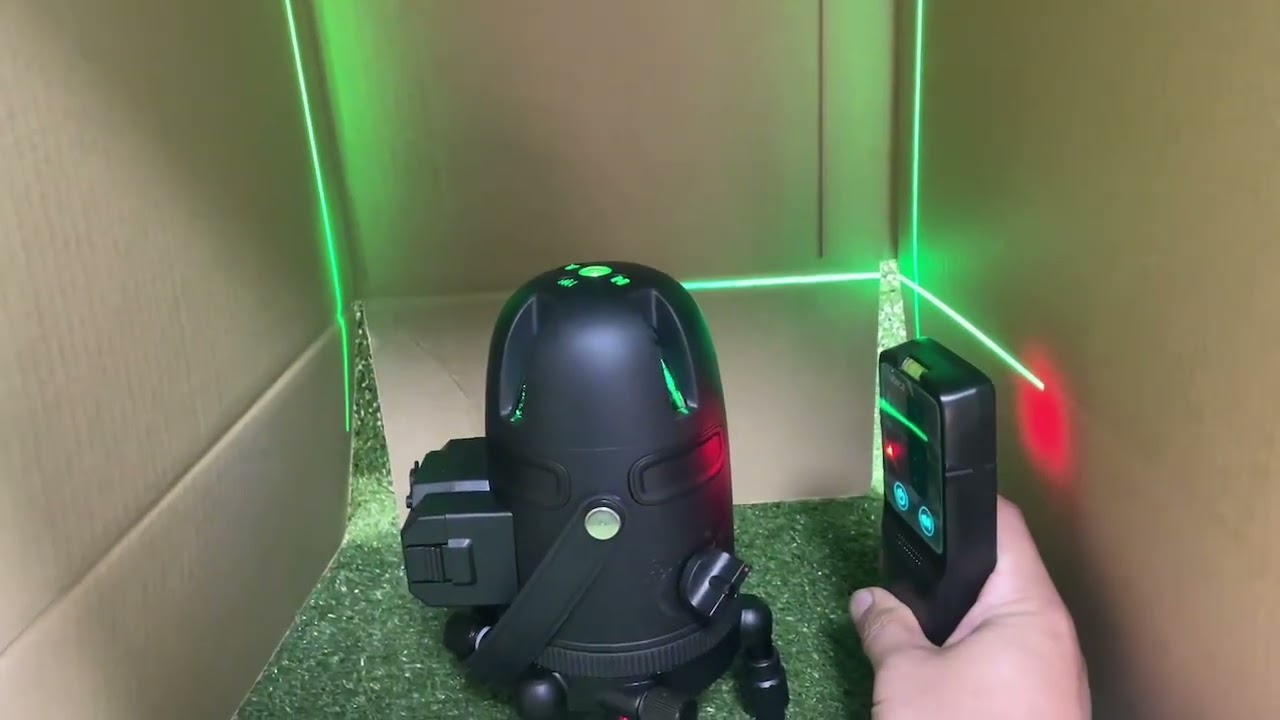 VOICE レーザー墨出し器 5ライングリーンレーザー Model-G5 簡易動作