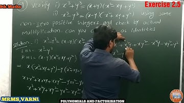 Class 9, Maths, Ch-2, Polynomials and factorisation, Ex 2.5, Q.No 9