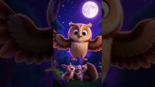 Hoot Hoot, Owl in the Night 🦉 Gentle Bedtime Song &amp; Lullaby | Sleeping Music for Kids