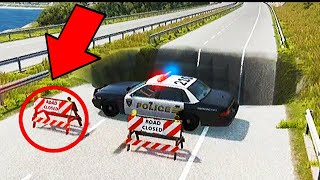 Cars vs Giant Pit - BeamNG.Drive