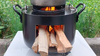 Modern Wood Stove | Ideas to make from a broken pot