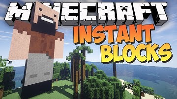 Minecraft: INSTANT STATUES, SCHEMATICS & MORE - Instant Blocks Mod Showcase