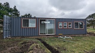 Shipping container build: episode 2- interior framing, sub floor, some insulation