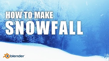 How to make Snowfall in Blender with Geometry Nodes