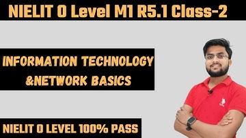 IT Tools & Natwork Basics (M1-R5) || Class 1 || Unit-1 Part-1 | O Level New Syllabus