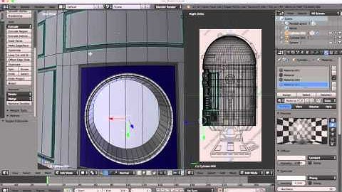 R2-D2 Blender Tutorial - Knife Projection (Part 6)