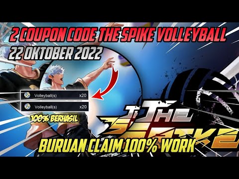 2 COUPON CODE THE SPIKE HARI INI (22 OKTOBER 2022) KODE VOLLEYBALL TERBARU