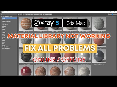 Vray 5 Material Library Not Working In 3ds max | Install Vray 5 Material Library Online/Offline fix