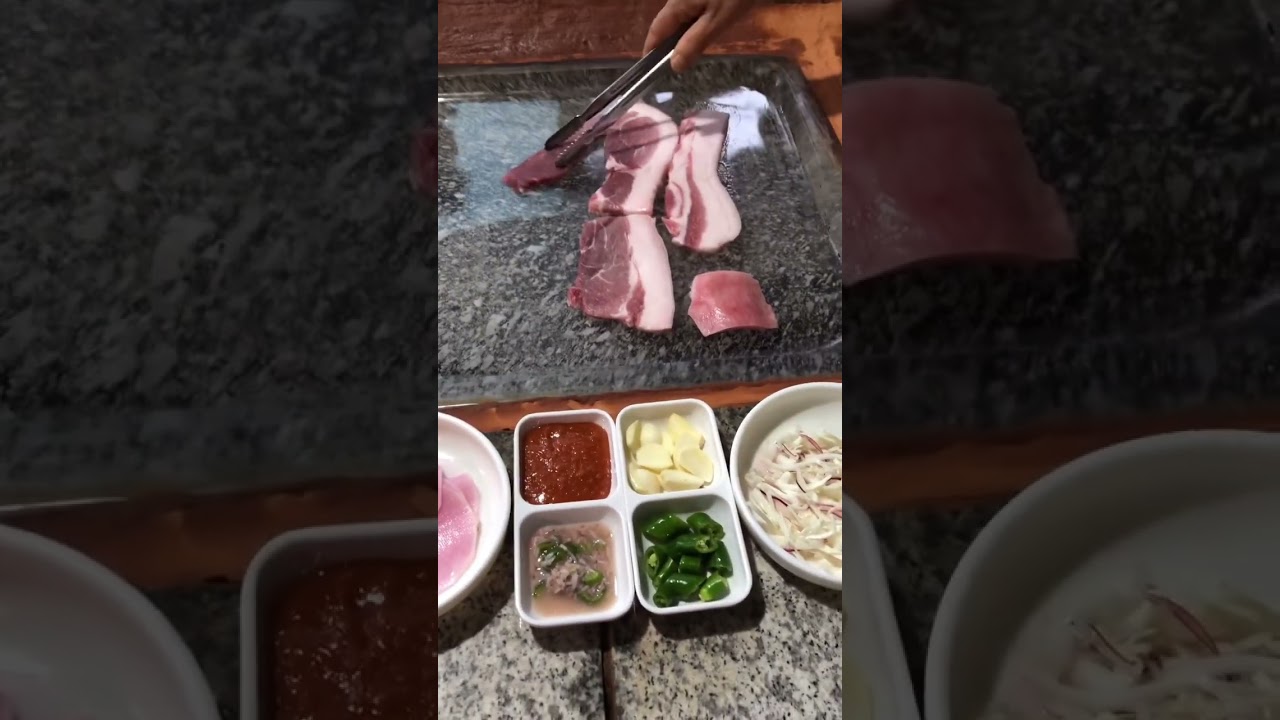 #shorts  #강릉맛집 #용골감나무집 #크리스탈 돌판