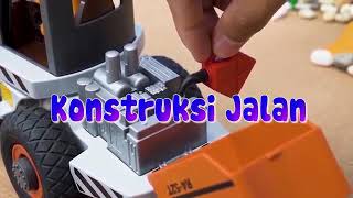 Truk Pengaduk Semen Konstruksi Jalan Untuk Anak Anak | Bibo Bahasa Indonesia