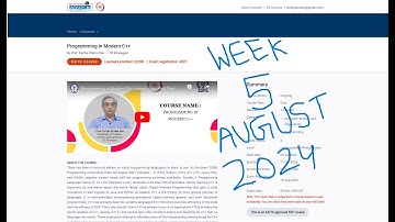 NPTEL Programming in Modern C++ Week 5 Solution August 2024 | IIT Kharagpur
