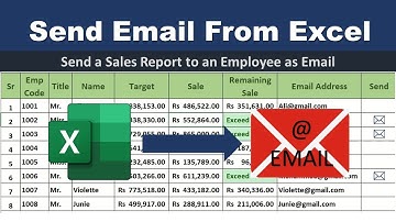 How to send email from excel | Without Coding | No VBA | Excel Tutorial