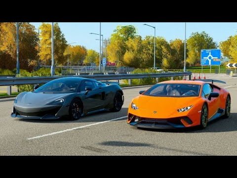 Forza Horizon 4 Drag Race : Lamborghini Huracan Performante vs McLaren 600LT 🌟