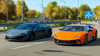 Forza Horizon 4 Drag Race : Lamborghini Huracan Performante vs McLaren 600LT 🌟