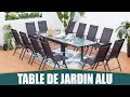 La meilleure table de jardin extrieur aluminium  chaises 681012 personnes  concept usine
