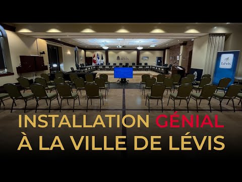 Présentation de l'installation des webdiffusions des Conseils de ville de Lévis