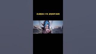 karina vs minotaur #mlbb #shorts