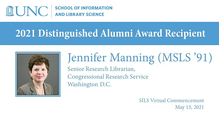 Jennifer Manning (MSLS 91) Virtual Commencement Re...