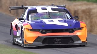 2024 Ford Mustang GT3 Race Car | 5.4-Litre V8 Engine Sound on Goodwood Hillclimb!