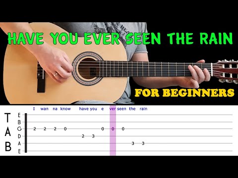 Have You Ever Seen The Rain | Easy Guitar Melody Lesson For Beginners - Ccr