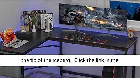 Homfio L Shaped Desk 58’’ Computer Corner Desk Gaming Desk PC Table Writing Desk Large L Study Desk