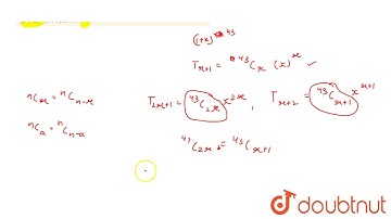if the coefficient of `(2r+1)`th term and `(r+2)`th term in the expansion of `(1+x)^(43)` are equal