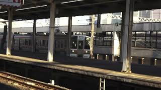 東海道本線２１１系＋３１３系普通列車浜松行き静岡駅到着シーン2021.11.14.